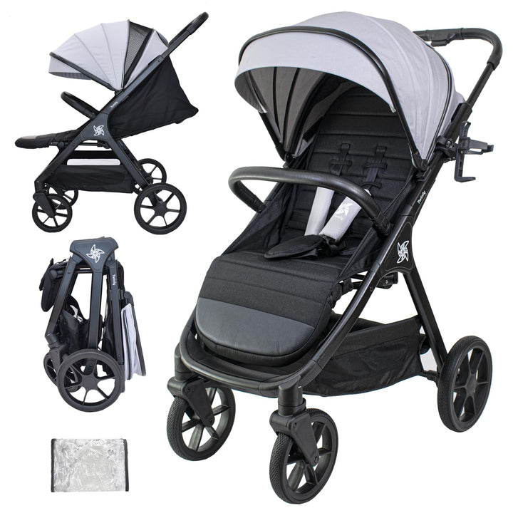 SPACELY, kinderwagen Buggy, bis zu 22 kg, Kinderwagen sehr gross und komfortabel, geräumige Sitz, se