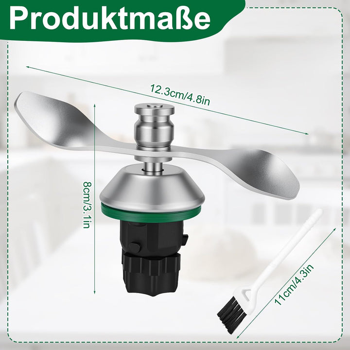 Teigmesser für Thermomix TM7 TM6 TM5 - Edelstahl Zubehörteile Thermomix Zubehör Ersatzteile Gleichmä