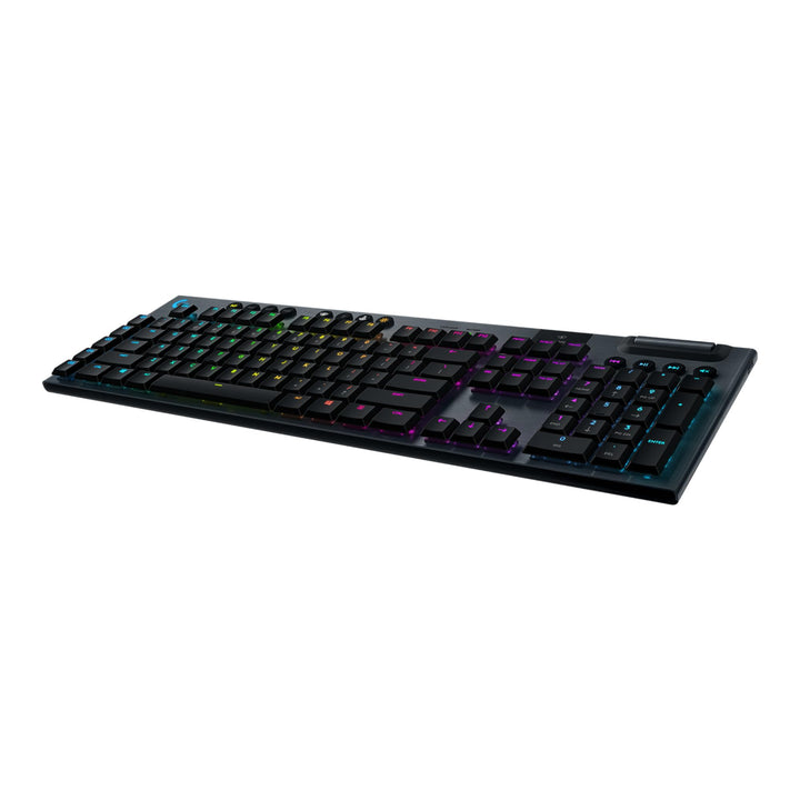 Logitech G915 LIGHTSPEED kabellose mechanische Gaming-Tastatur, Clicky GL-Tasten-Switch mit flachem