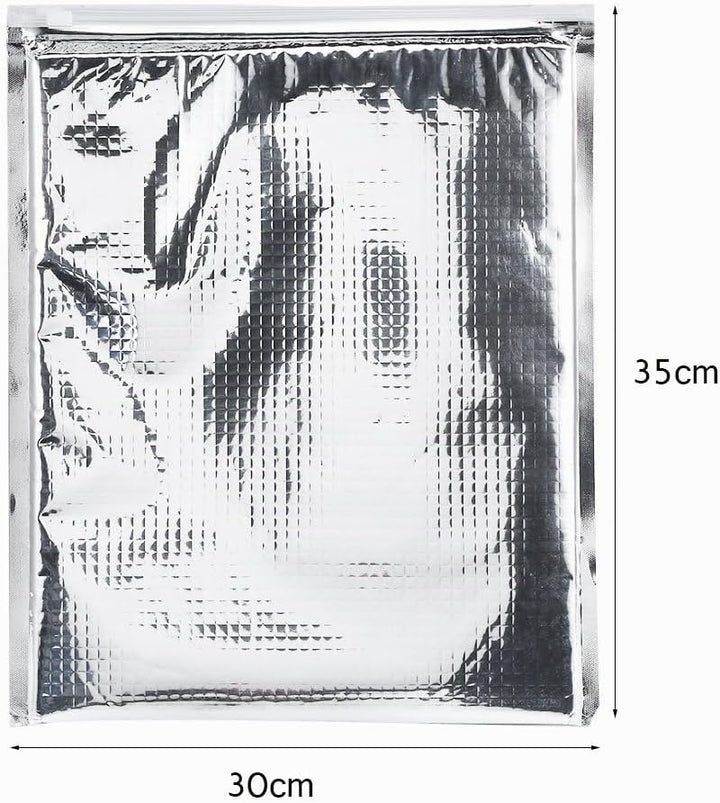 Isolierte Tasche Aluminiumfolie Packs, 3 Grösse 5 Stück Aluminiumfolie Isolierte Aufbewahrungstasche