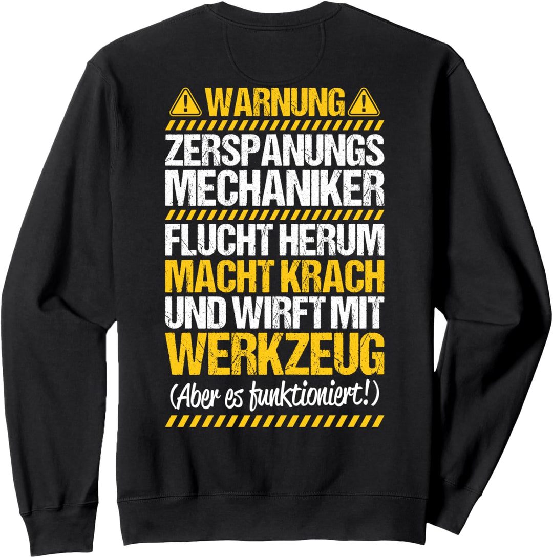 Wirft Mit Werkzeug Zerspanungsmechaniker Sweatshirt