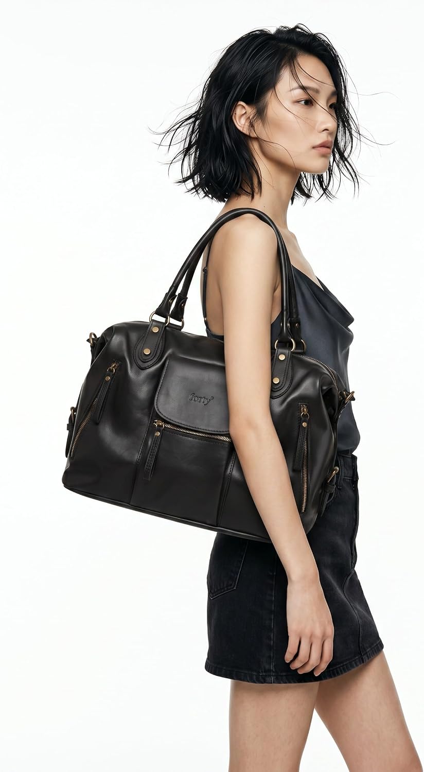 forty° Leder Damen Shopper Glattleder Shopper