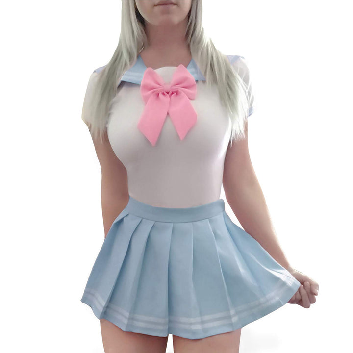 LittleForBig Baumwolle Strampler Onesie Pyjamas Bodysuit - Cosplay Magisches Mädchen Blau Strampelan