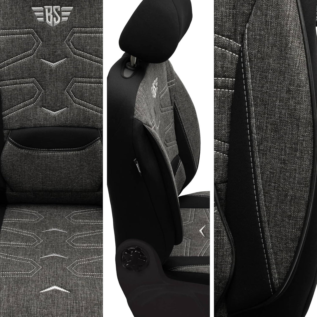 BREMER SITZBEZÜGE Mass Sitzbezüge Schonbezüge für Mercedes GLK X204 KT304 KT304 - Schwarz GLK X204,