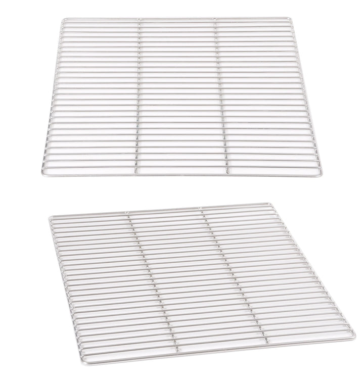 Grillrost 45 x 35 cm aus Edelstahl rostfrei und elektropoliert Grillstabdurchmesser 4 mm, Grillstaba
