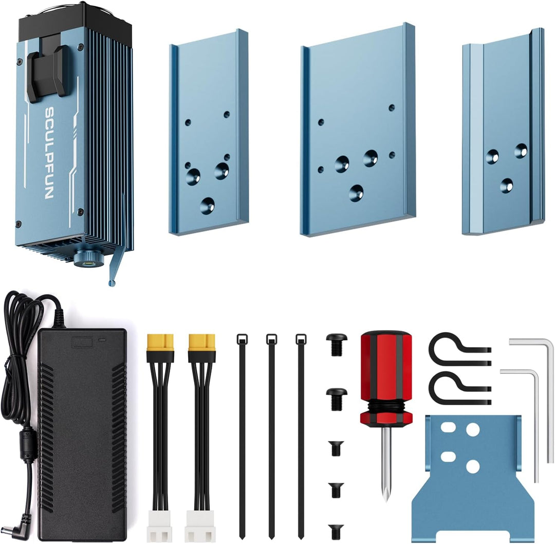Sculpfun IR-2 1064 nm Infrarot Lasermodul, 0,03 mm Laserpunkt, für Metall und Kunststoffgravur, für