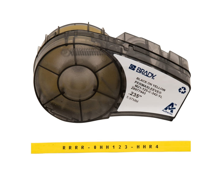 Brady (M21-125-C-342-YL) PermaSleeve Schrumpfschläuche aus Polyolefin für BMP21-PLUS; BMP21 6.00 mm