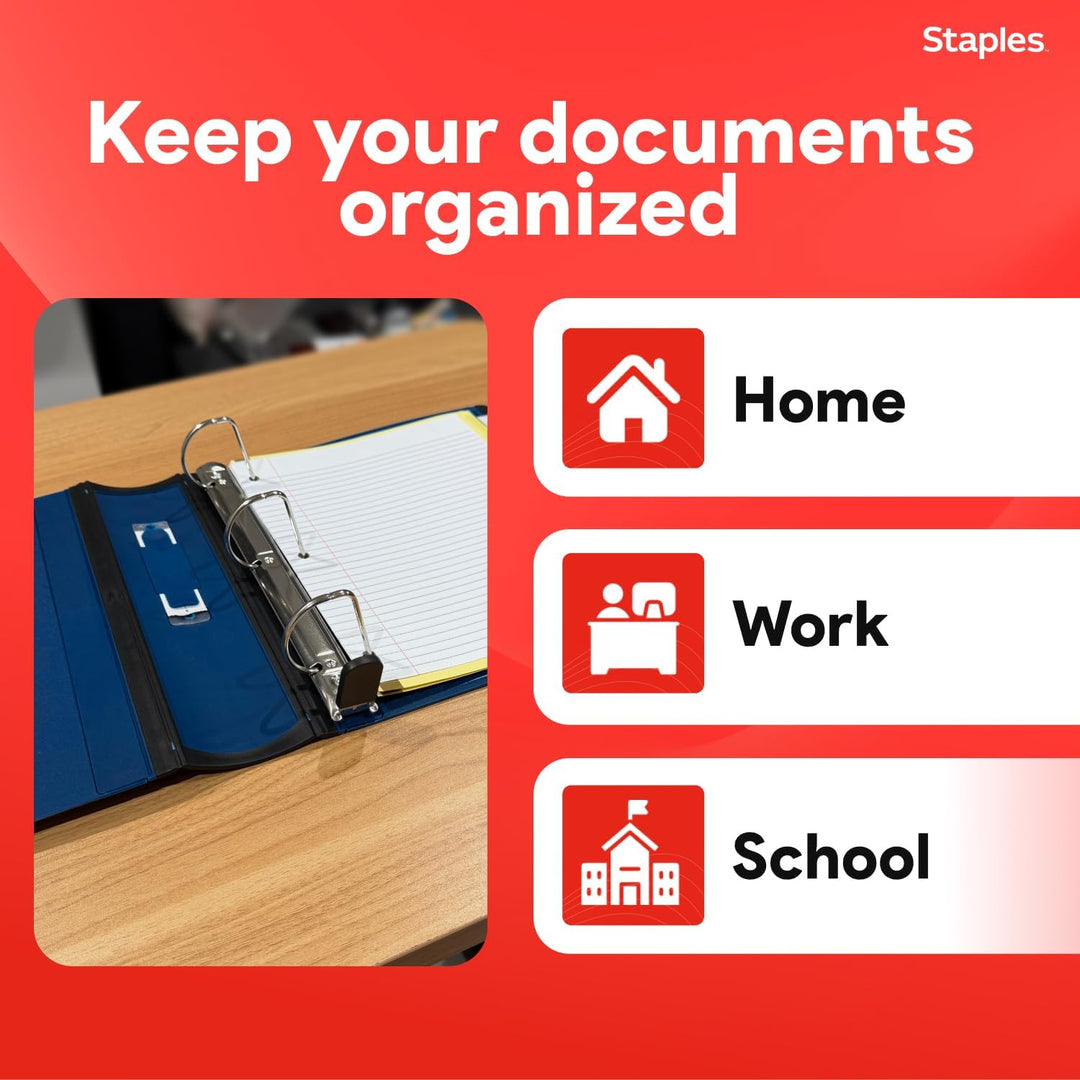 Staples Better Binder, 5 cm, Blau, blau