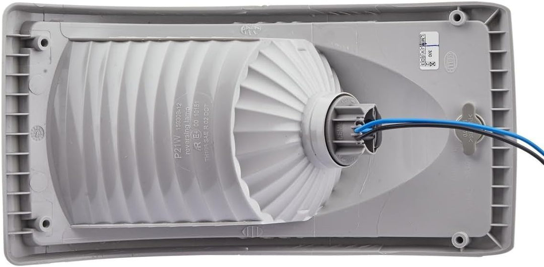 HELLA - Halogen-Rückfahrscheinwerfer - 24/12V - Einbau - 4-Punkt Befestigung - Stecker: offene Kabel