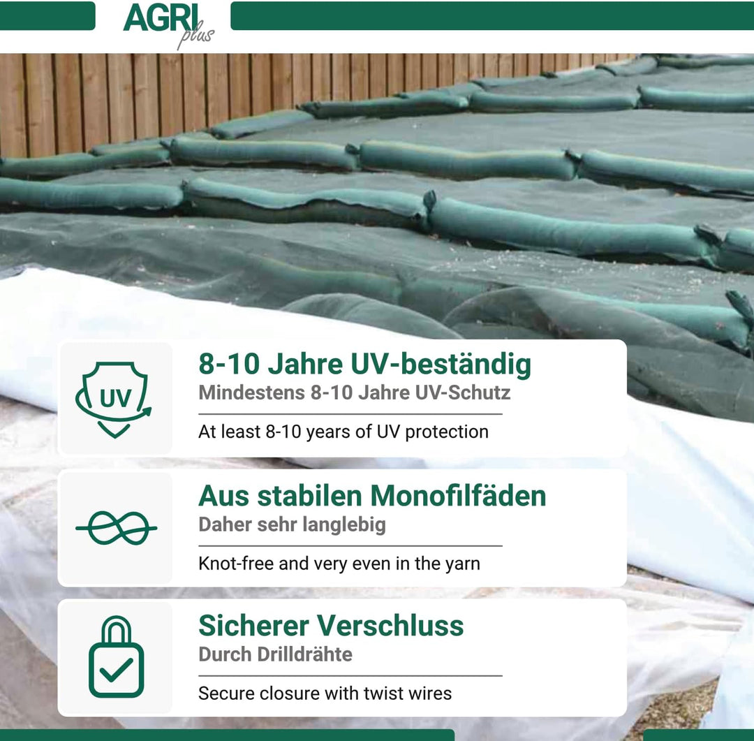 AGRI plus Silo-Sandsäcke mit Griff I 10 Stück I Sandsäcke zum Befüllen mit 12kg Fassungsvermögen I 2