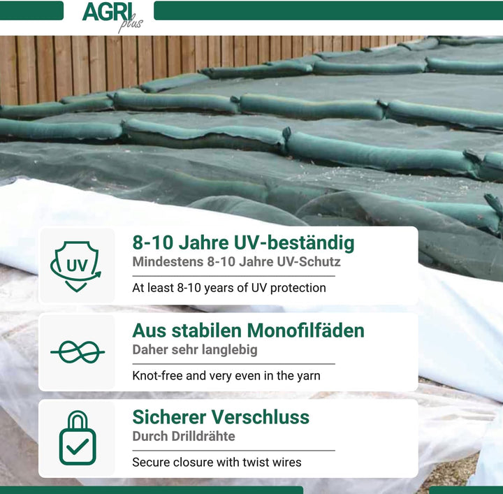 AGRI plus Silo-Sandsäcke mit Griff I 10 Stück I Sandsäcke zum Befüllen mit 12kg Fassungsvermögen I 2