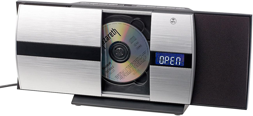 auvisio CD Player Vertikal: Vertikale Stereoanlage mit Bluetooth, CD, MP3, Radiofunktion, AUX, NFC,