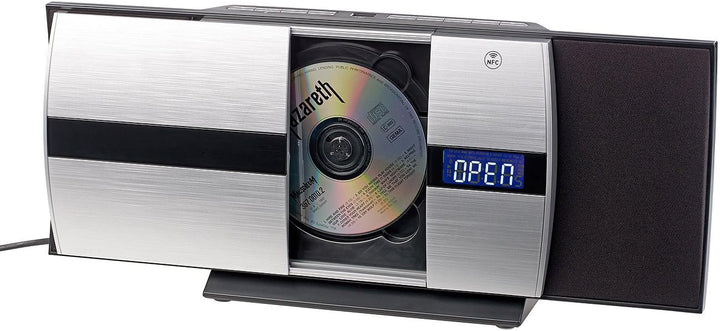 auvisio CD Player Vertikal: Vertikale Stereoanlage mit Bluetooth, CD, MP3, Radiofunktion, AUX, NFC,