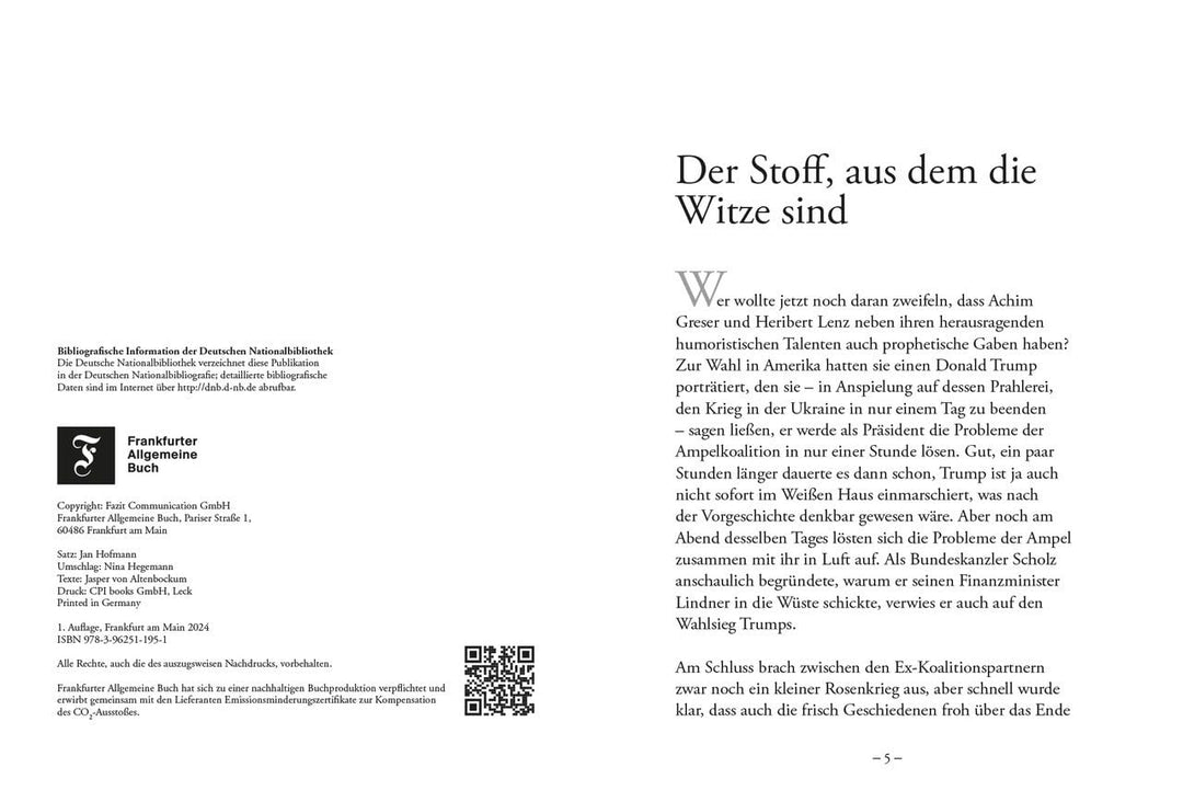 Endlich Führung - Die Chronik des Jahres 2024, Gebundenes Buch