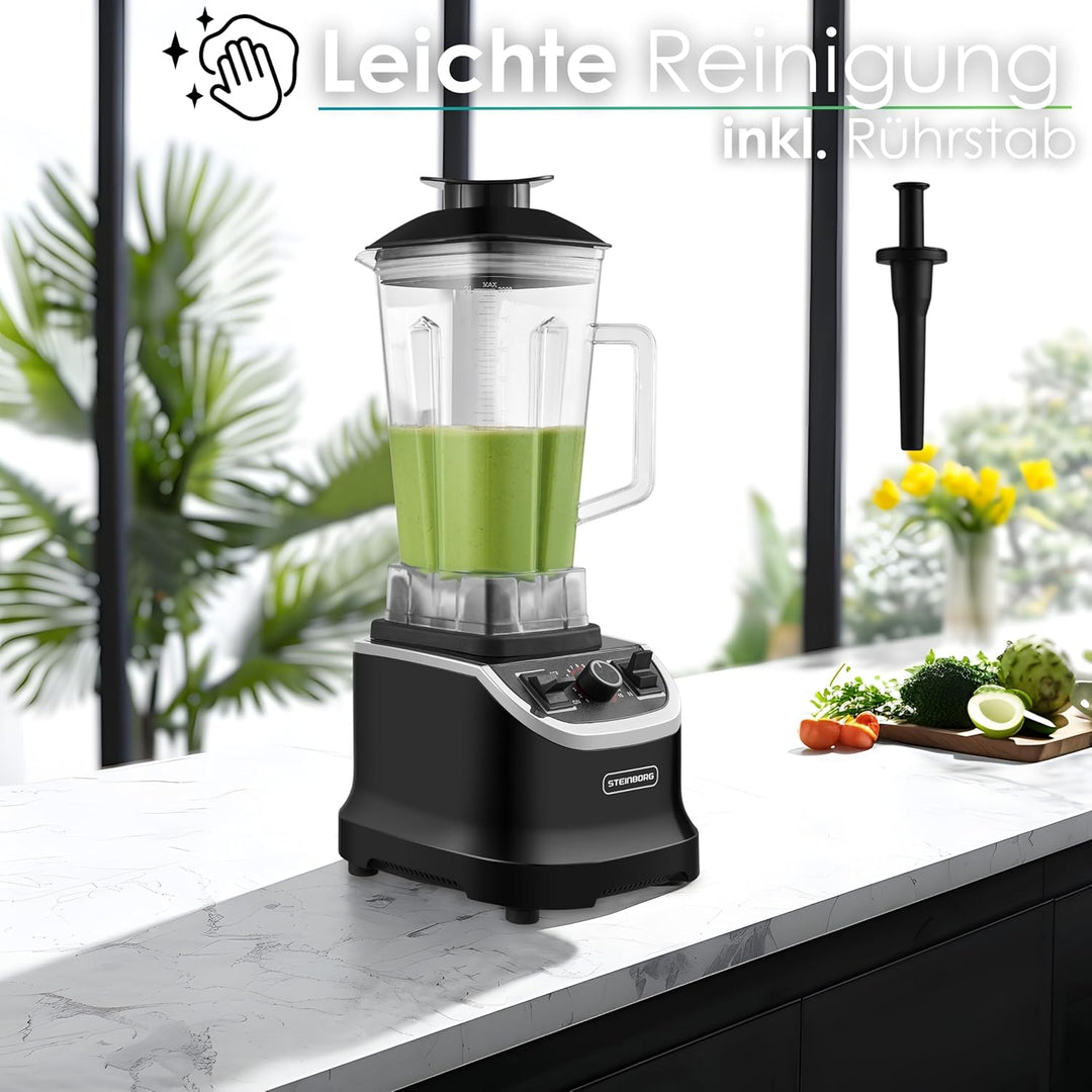 Hochleistungsmixer Professioneller Standmixer 2L BPA Frei Smoothie Maker Gastro Universalmixer Power