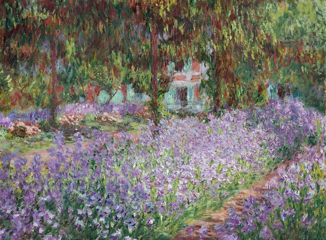 cuadrosfamosos.es Bild Leinwand Lilien im Garten von Monet von Oscar Claude Monet - 55 cm x 75 cm, 5