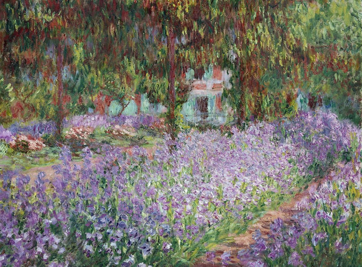 cuadrosfamosos.es Bild Leinwand Lilien im Garten von Monet von Oscar Claude Monet - 55 cm x 75 cm, 5