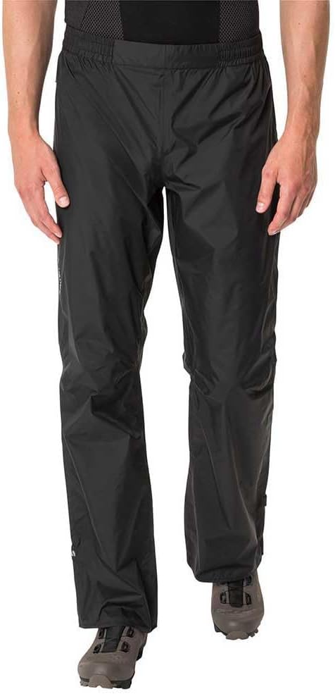 VAUDE Regenhose Herren Drop Pants lI, wasserdichte Outdoorhose für Fahrrad, leichte Überhose, atmung