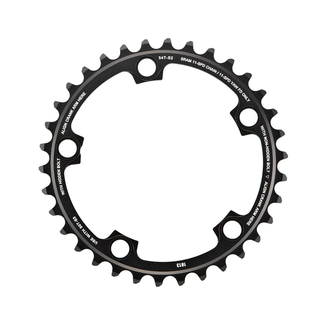 Sram Kettenblatt Road Red 22 11-Fach X-Glide R Yaw S2 110 alaun 3mm Ø110mm, Ø110mm