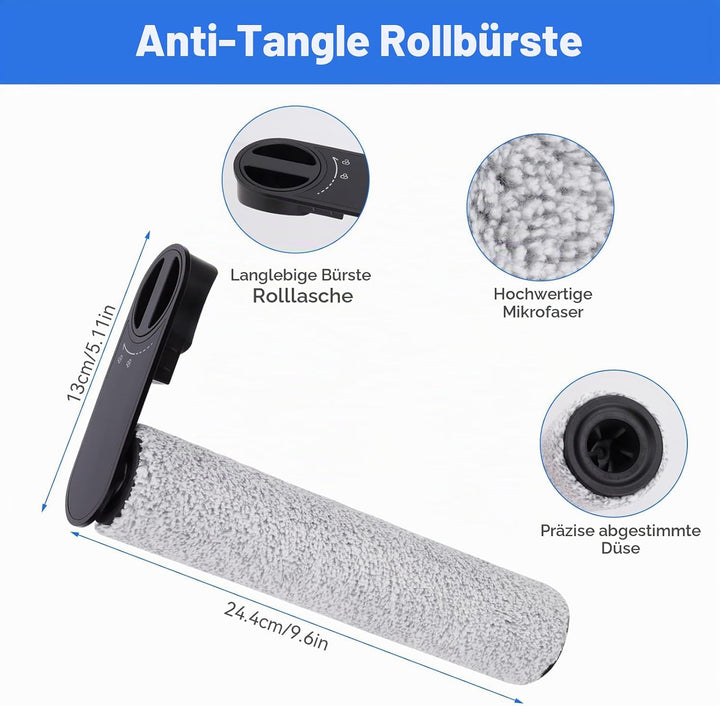 Rollenbürste &amp; Filter Zubehör Ersatzteil für Eureka NEW430BL/ JONR ED12 Staubsauger, 2 Bürstenrollen