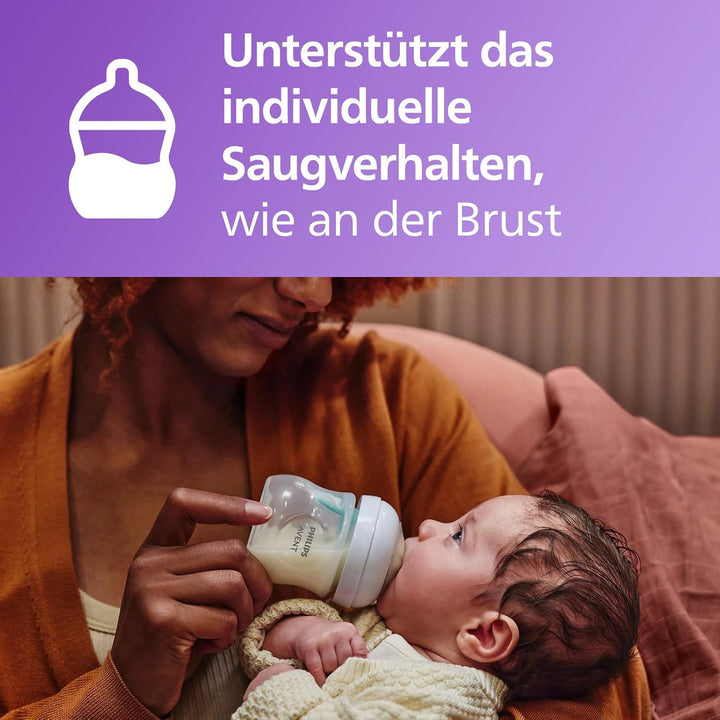 AVENT Natural Response Geschenkset für Babys: 2x Natural Response Flaschen mit AirFree Ventil 260 ml
