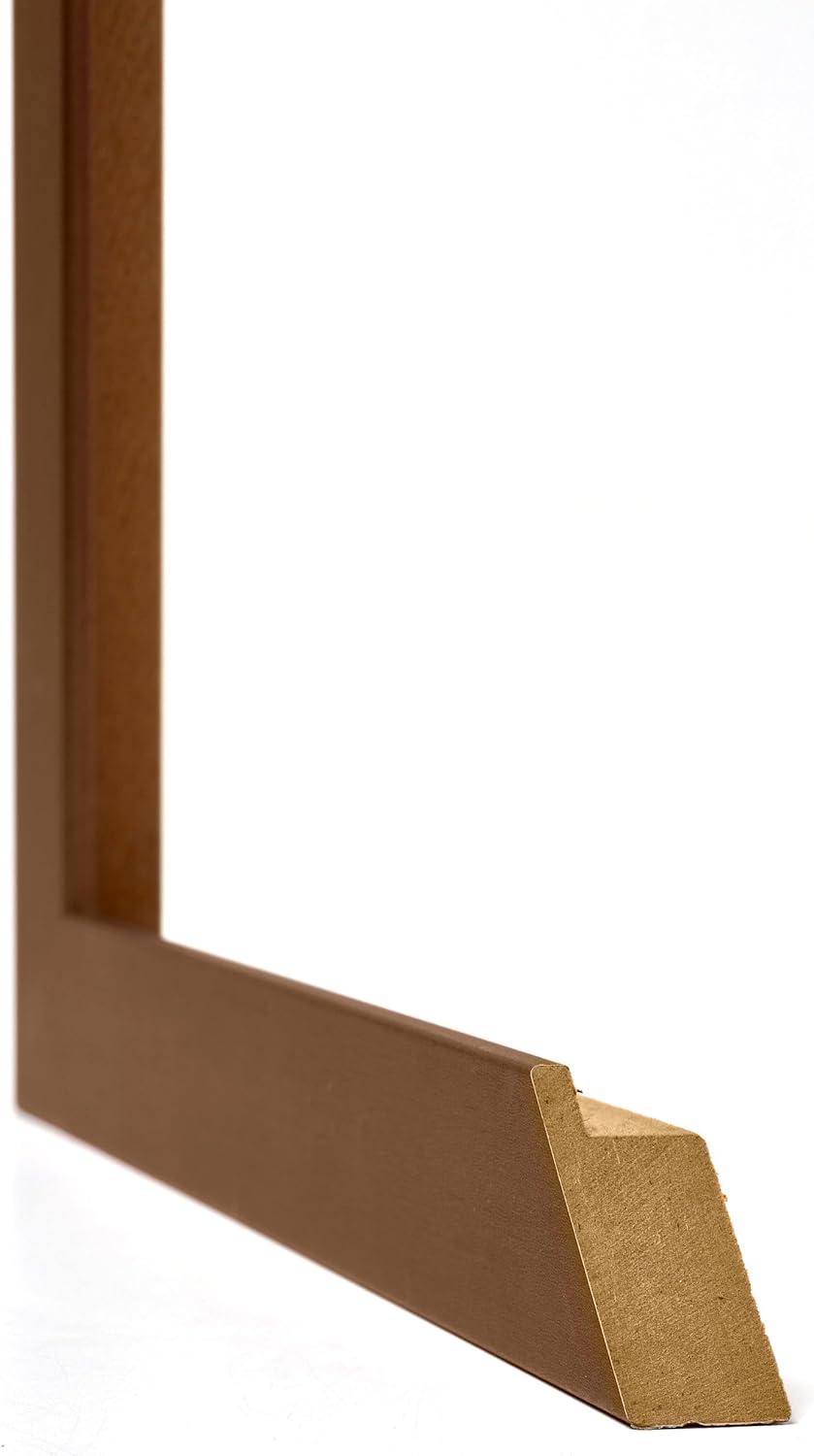yd. Your Decoration - Bilderrahmen 25x35 cm - Kupfer Dekor - Billderrahmen aus MDF mit Acrylglas - A