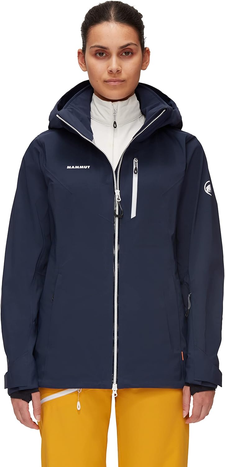 Mammut Damen Stoney Hardshelljacke mit Kapuze, marine/white