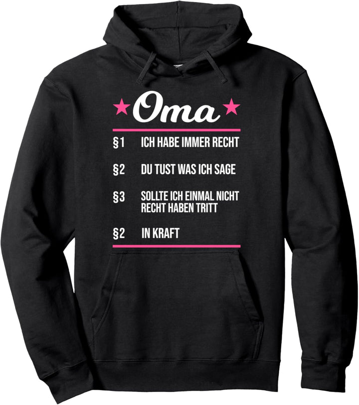 Oma Familie Grossmutter Pullover Hoodie