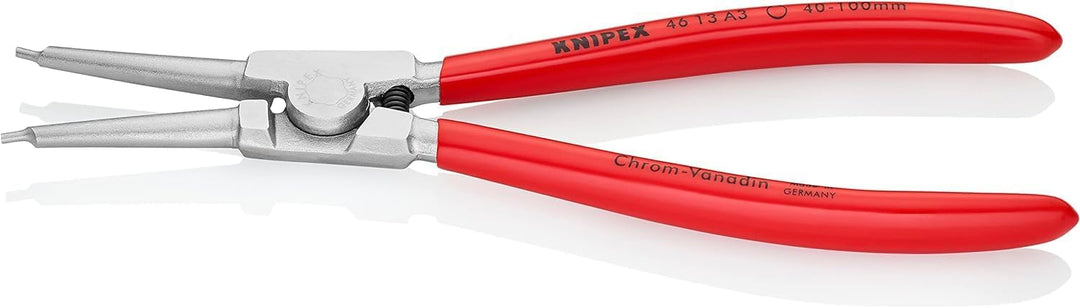 Knipex Sicherungsringzange für Aussenringe auf Wellen verchromt, mit Kunststoff überzogen 210 mm 46