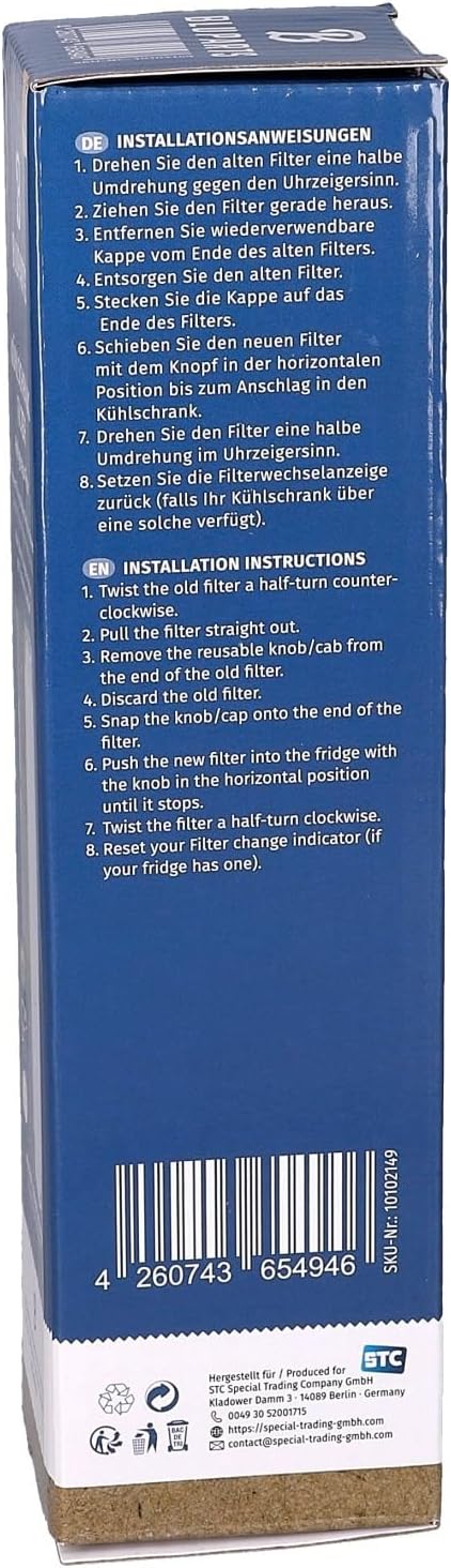 BLUPARTS - KOMPATIBEL 10102149 Wasserfilter passend für BOSCH 11034151 BLUPARTS in Kühlschrank