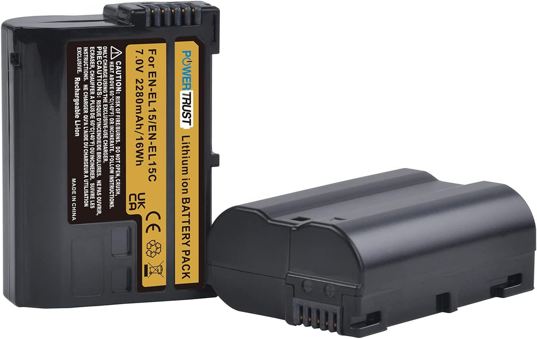 EN-EL15 EL15B EN-EL15C Akku und Ladegerät mit Typ-C Anschluss für Nikon Z8,Z5, Z6,Z6 II,Z6 III, Z7 I