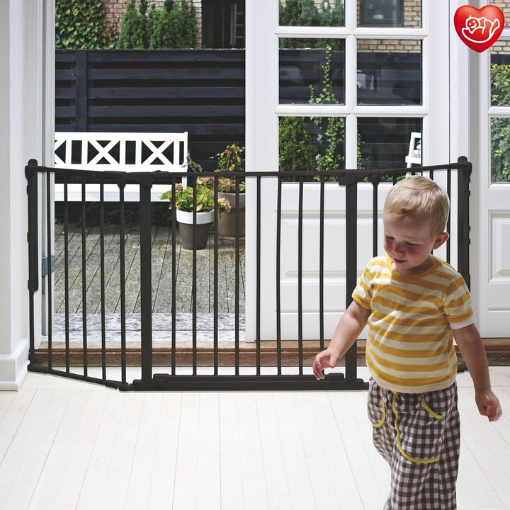 Baby Dan Konfigurationsgitter Flex M, 90 - 146 cm - Hergestellt in Dänemark + TÜV/GS geprüft, Farbe: