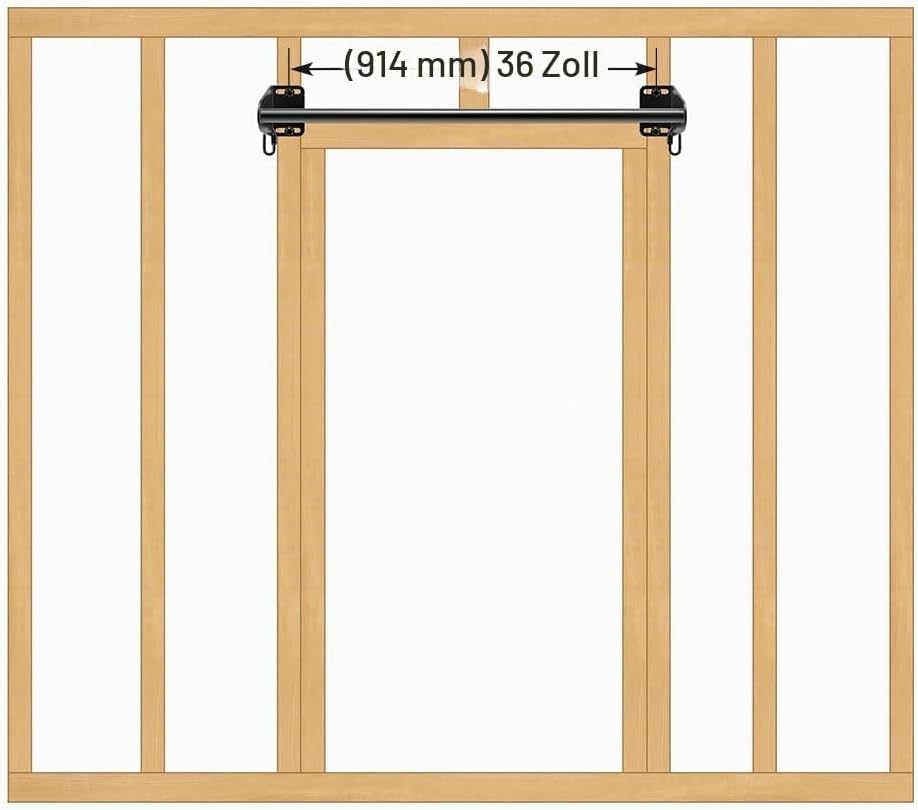 SELEWARE Wandmontierte Klimmzugstange, Heavy Duty Klimmzugstange für die Tür, Multifunktionale Home