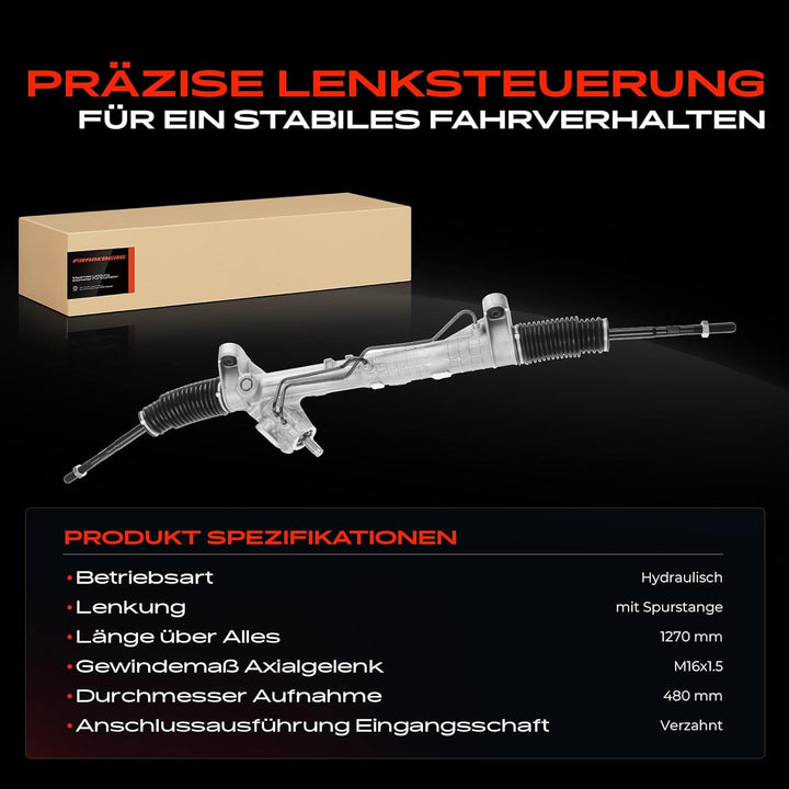 Frankberg Lenkgetriebe Servolenkgetriebe Hydraulisch für Linkslenker Kompatibel mit Transporter IV 7