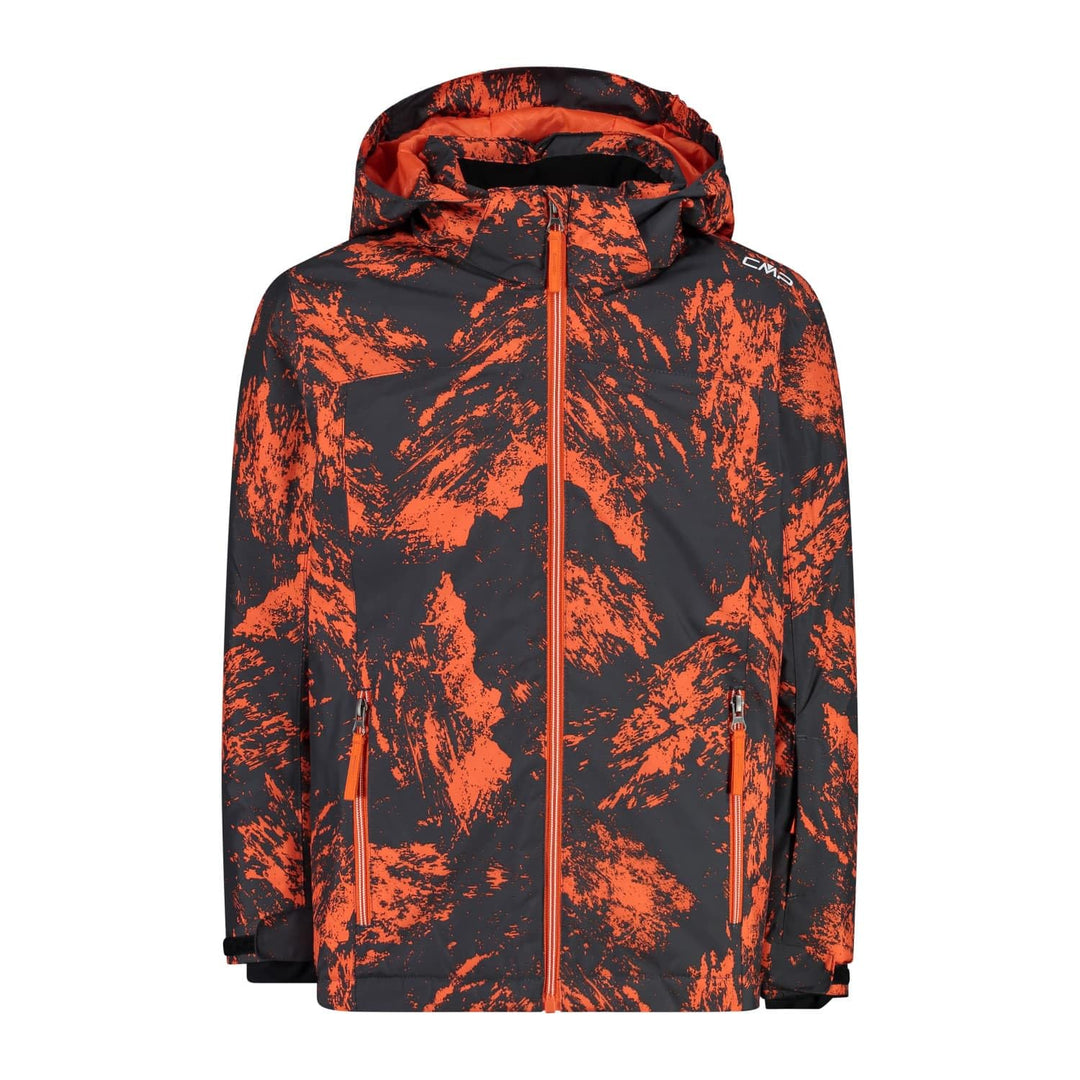 CMP Unisex Kinder Kapuze mit Druckknöpfen für Kinderjacke Skijacke 98 Anthrazit-orange, 98 Anthrazit