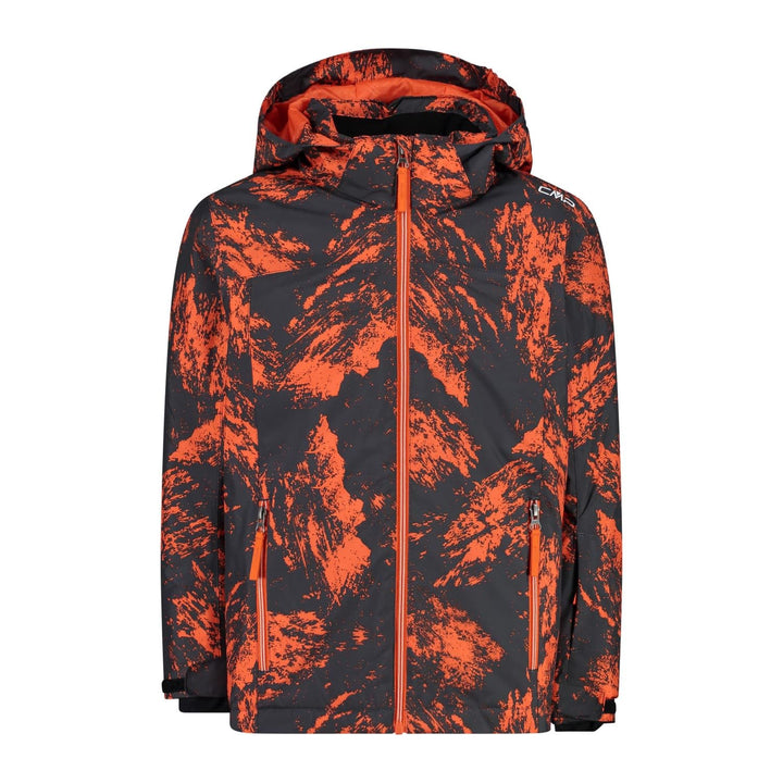 CMP Unisex Kinder Kapuze mit Druckknöpfen für Kinderjacke Skijacke 98 Anthrazit-orange, 98 Anthrazit