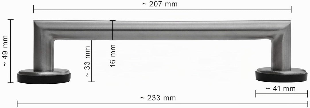 Nicolai Universalgriff Kühlschrankgriff - Edelstahl, magnetisch