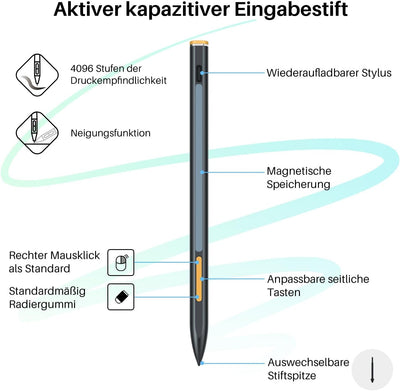 HUION Kamvas Slate 10 Eigenständig Grafiktablett, Kein Computer Erforderlich, 10,1 Zoll Kunsttablett