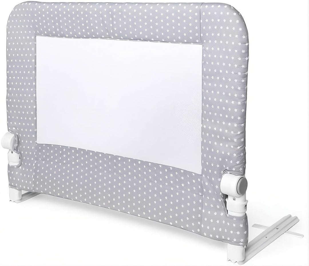 Interbaby Bettgitter 90 für Babys und Kinder-Sternmodel, grau, 90 cm (Paquete de