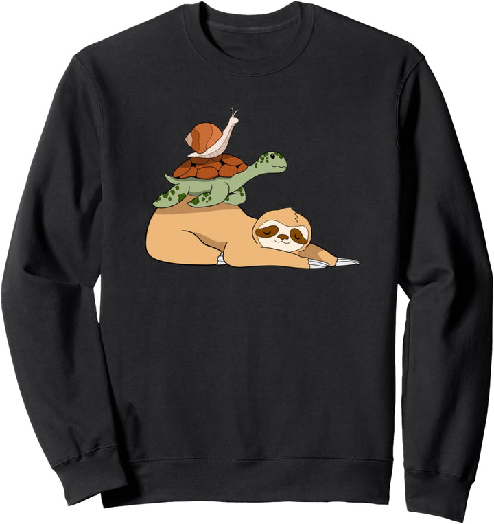 Niedliche Tiere I Schnecke I Schildkröte I Süsses Faultier Sweatshirt