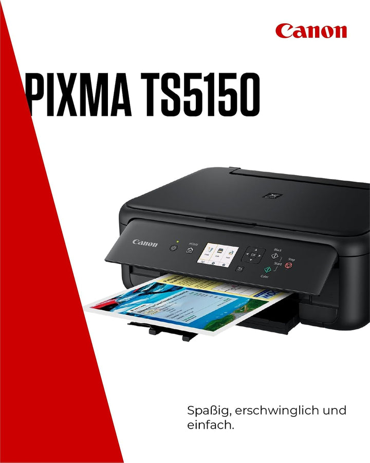 Canon PIXMA TS5150 Drucker Farbtintenstrahl Multifunktionsgerät DIN A4 (Scanner, Kopierer, Farbdispl