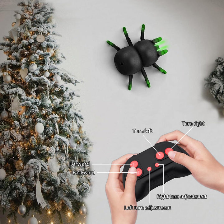 OBEST Ferngesteuerte Spinne Spielzeug mit Wandkletterfunktion, Wand und Boden Dual-Mode Halloween Sp