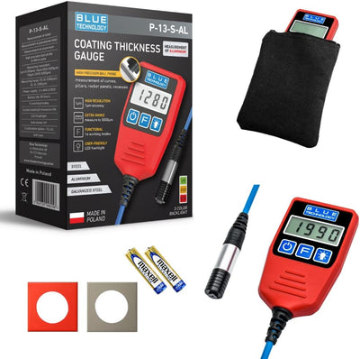 Blue Technology Professional Schichtdickenmessgerät Lackdickenmessgerät Kugelsonde P-13-S-AL | Stahl