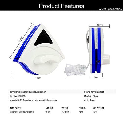 Baffect Startseite Double Side Magnetic Window Cleaner Beide Seiten-Glaswischer Werkzeuge Oberfläche