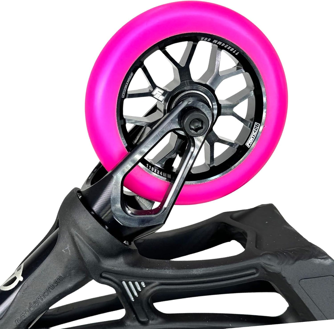 Fantic26 Spy7 Stunt Scooter Rolle I Trick I Tret I Kinder I Roller I Wheel I 110mm I ABEC 11 I Schne