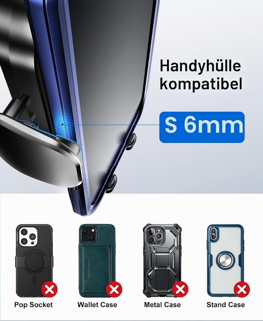 Beeasy 15W Handyhalterung Auto Mit Ladefunktion - Wireless Charger Auto Automatischer Qi Induktive L