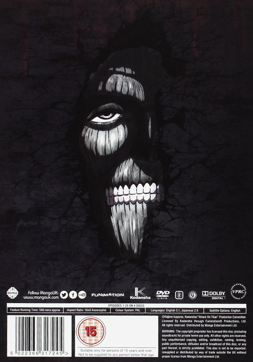Attack On Titan: Complete Season One Collection, DVD