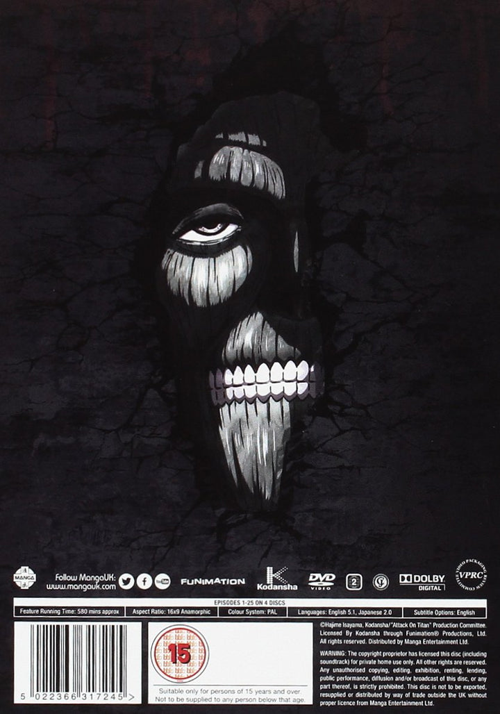 Attack On Titan: Complete Season One Collection, DVD