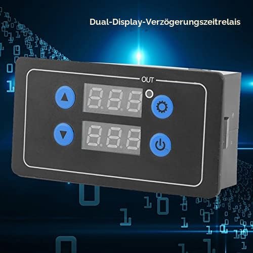YF-4 Zeitrelais Einstellbare Zyklusverzögerung Zeitrelais DC 12 V Digitalanzeige Zeitverzögerung Bor