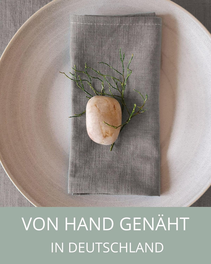 8 Servietten aus Leinen - hochwertige Stoffservietten - edle Hochzeitsservietten - Wiederverwendbare